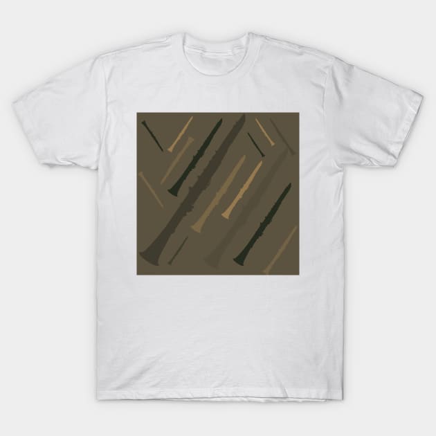 Clarinet Camo T-Shirt by Ric1926